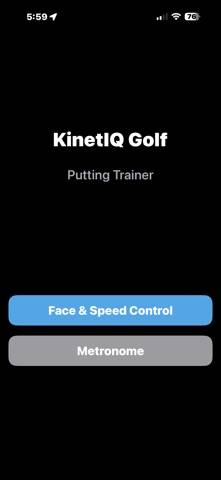 KinetIQ Putting Trainer App screenshot