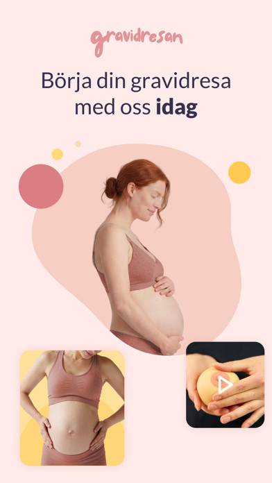 Gravidresan - Gravidapp skärmdump