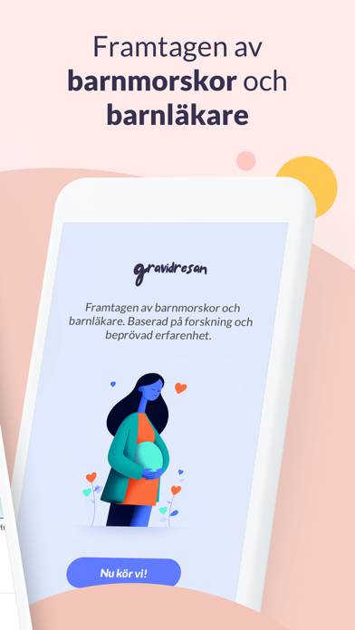 Gravidresan App skärmdump