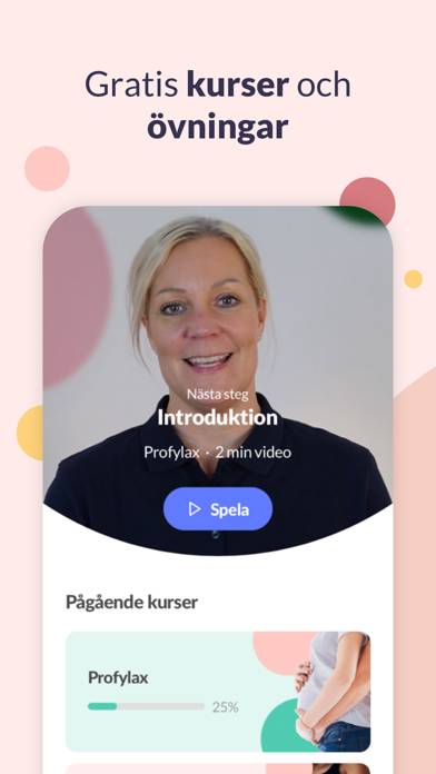 Gravidresan App skärmdump