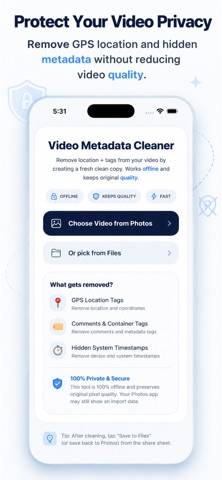 Video Metadata Cleaner