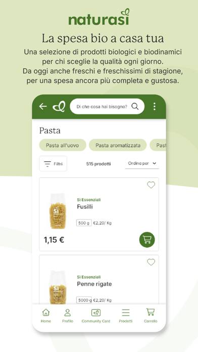 NaturaSì, la tua spesa bio Schermata dell'app
