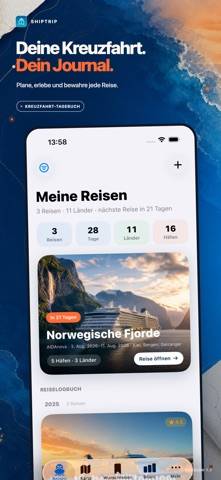 ShipTrip: Kreuzfahrt-Logbuch Bildschirmfoto