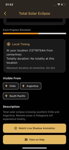 SolarEclips App skärmdump