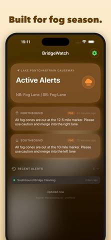 BridgeWatch App screenshot