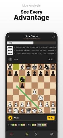 Lina Chess:Offline AI & Puzzle Captura de pantalla de la aplicación
