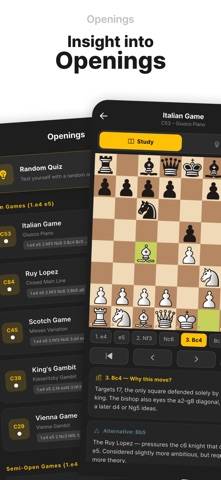 Lina Chess:Offline AI & Puzzle Captura de pantalla de la aplicación