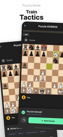 Lina Chess:Offline AI & Puzzle Captura de pantalla de la aplicación