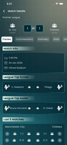 FIKA FOOTBALL – Live Scores App screenshot