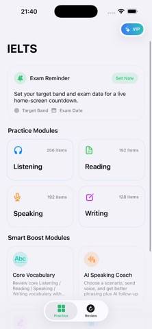 IELTS Practice | Test | Ace immagine dello schermo