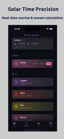 Planetära Timmar App skärmdump