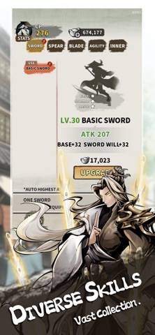 Inkblade Idlers: Wuxia RPG capture d'écran