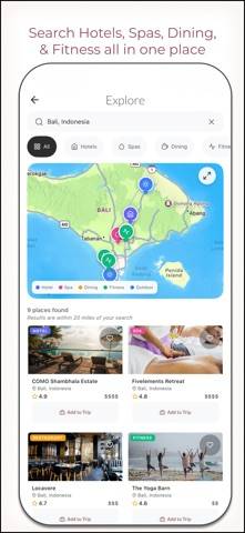 Nested Travel App screenshot