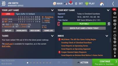 OOTP Baseball 27 Go! game screenshot