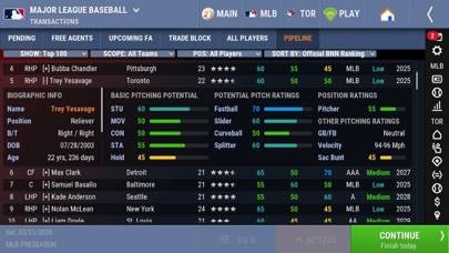 OOTP Baseball 27 Go! game screenshot