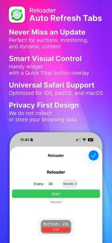 Reloader: Web Auto Refresh capture d'écran