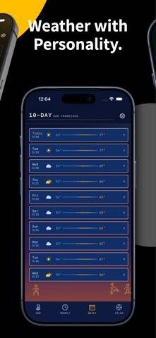 RAD Weather: Honest Forecast Schermata dell'app