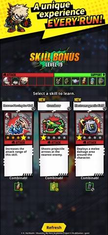 Mha: United Survival schermata del gioco