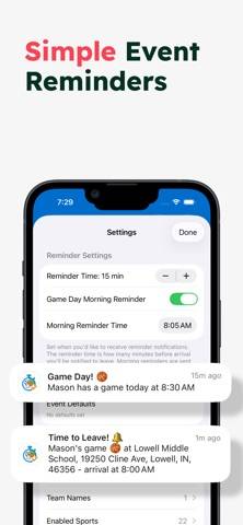 Game Time – Sports Calendar screenshot #2