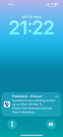 Surflert App skärmdump