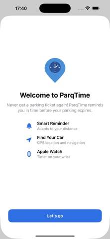 ParqTime Captura de pantalla de la aplicación