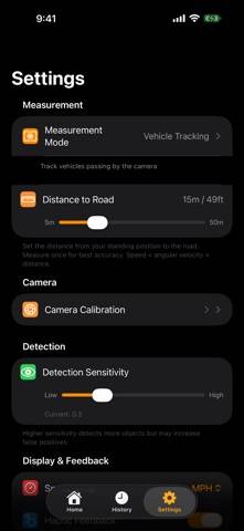 SpeedGunner App skärmdump