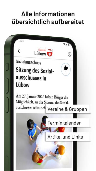 Lübow App-Screenshot