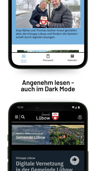 Lübow App-Screenshot