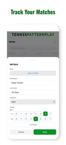 Tennis Pattern Play game screenshot