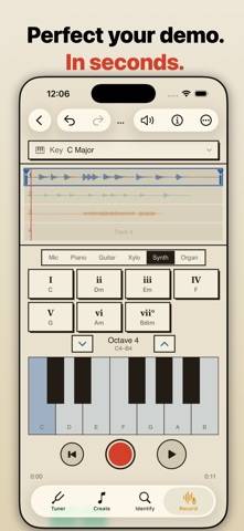 Songwriter's Calculator Captura de pantalla de la aplicación