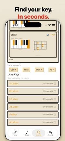 Songwriter's Calculator Captura de pantalla de la aplicación