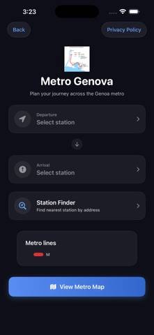 Metro Genova Map Capture d'écran de l'application