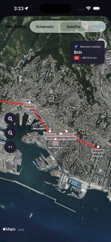 Metro Genova Map Capture d'écran de l'application