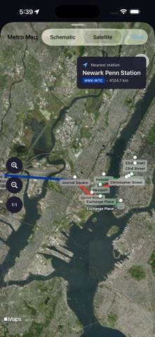 Metro New Jersey Map capture d'écran