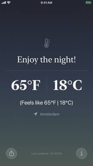 40 Below App-Screenshot