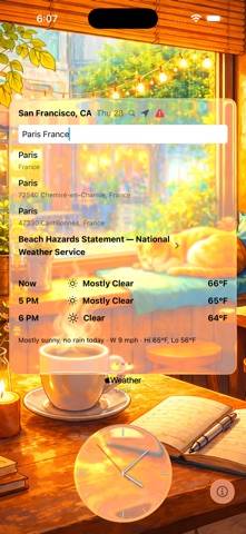 Weather Cafe App screenshot