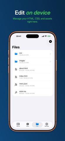 Servit: Local Web Server App skärmdump