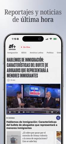 N plus Univision App screenshot