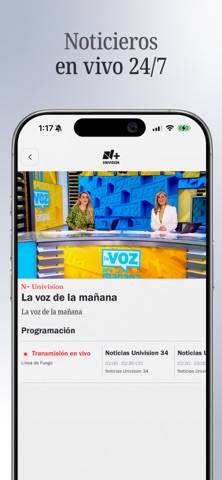 N plus Univision App screenshot
