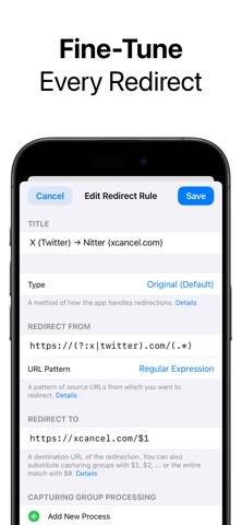 RedirectWeb Pro App skärmdump