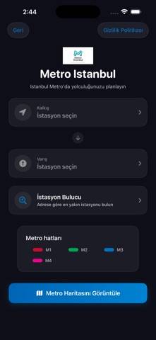 Metro Istanbul Map