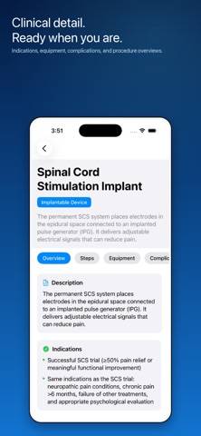 Advanced Pain Procedure Guide App screenshot
