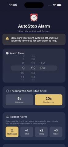 AutoStop Alarm