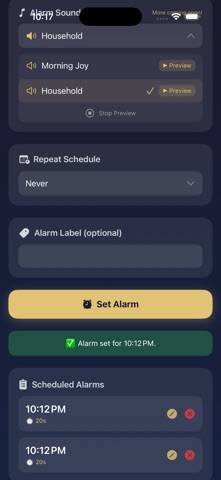 AutoStop Alarm Capture d'écran de l'application