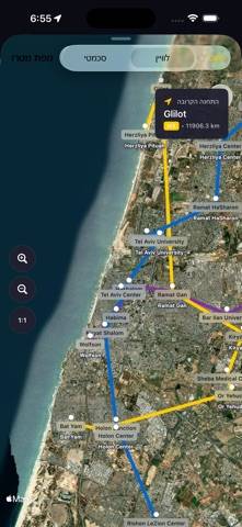 Metro Tel Aviv Map Capture d'écran de l'application