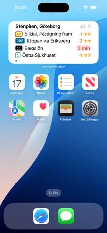 Västtrafik Widget