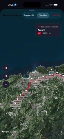 Metro San Sebastian Map Captura de pantalla de la aplicación