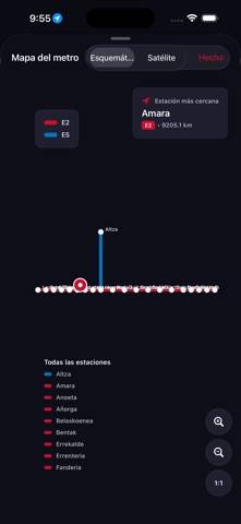 Metro San Sebastian Map Captura de pantalla de la aplicación