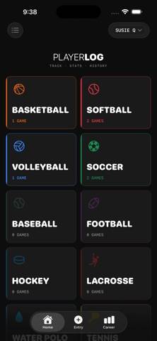 PlayerLog App screenshot