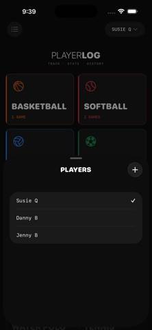 PlayerLog App screenshot